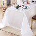 Eaiotx White Satin Rectangular Textile Tablecloth, Luxurious and Wrinkle-Resistant Fabric for Dining and Special Occasions