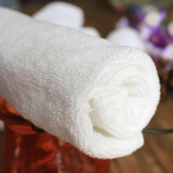 Eaiotx White Cotton Hand Towel, Soft and Absorbent Towels for Bathroom or Kitchen Use, Durable and Machine Washable